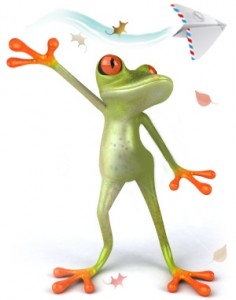 Frog_Flying_paper_airplanew_leaves